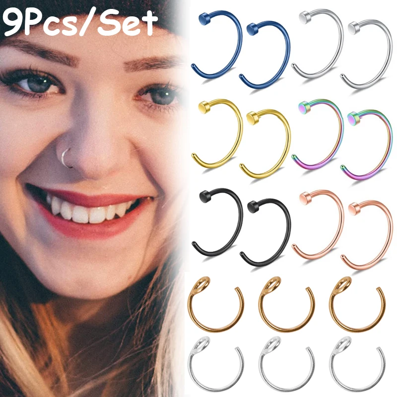 12Pcs U Shaped Fake Nose Ring Hoop Septum Rings Punk Stainless Steel Nose Piercing Fake Piercing Oreja Pircing Body Jewelry
12Pcs U Shaped Fake Nose Ring Hoop Septum Rings Punk Stainless Steel Nose Piercing Fake Piercing Oreja Pircing Body Jewelry