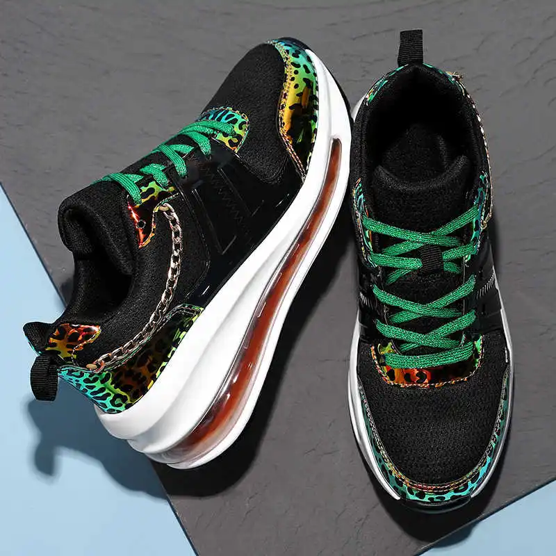 Air Cushion Flat Shoes Platform Sports Shoes Non Slip Damping Shoes Leopard Print Shoes Height Increase Women's Sneakers
Air Cushion Flat Shoes Platform Sports Shoes Non Slip Damping Shoes Leopard Print Shoes Height Increase Women's Sneakers