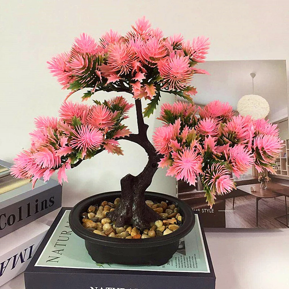 Simulation Welcoming Pine Bonsai Potted Plant Fake Flower Decor Ornaments High-Quality Materials Plastic Fake Flower Potted
Simulation Welcoming Pine Bonsai Potted Plant Fake Flower Decor Ornaments High-Quality Materials Plastic Fake Flower Potted