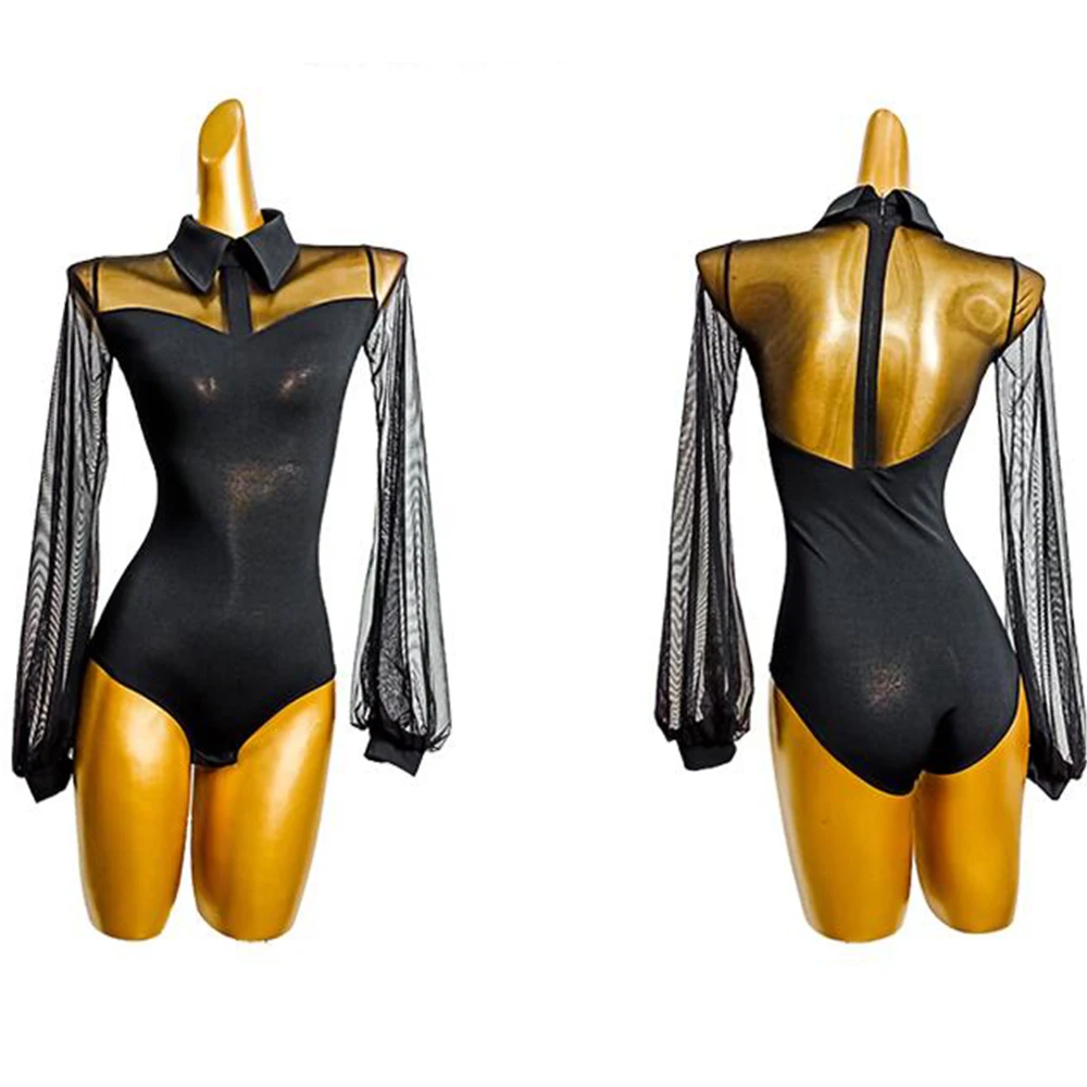 Latin Dance Dress Women Black Long Sleeve Latin Dance Tops Latin Dance Female Adult Sexy Body Suit
Latin Dance Dress Women Black Long Sleeve Latin Dance Tops Latin Dance Female Adult Sexy Body Suit