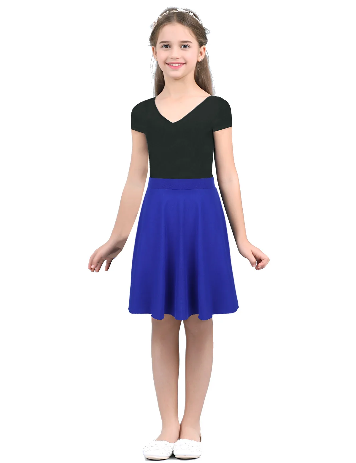 Kids Girls Solid Color Pleated Skirt High Waist Light Weight Stretchy Knee Length Full A-Line Skater Skirt for Party Dance Wear
Kids Girls Solid Color Pleated Skirt High Waist Light Weight Stretchy Knee Length Full A-Line Skater Skirt for Party Dance Wear