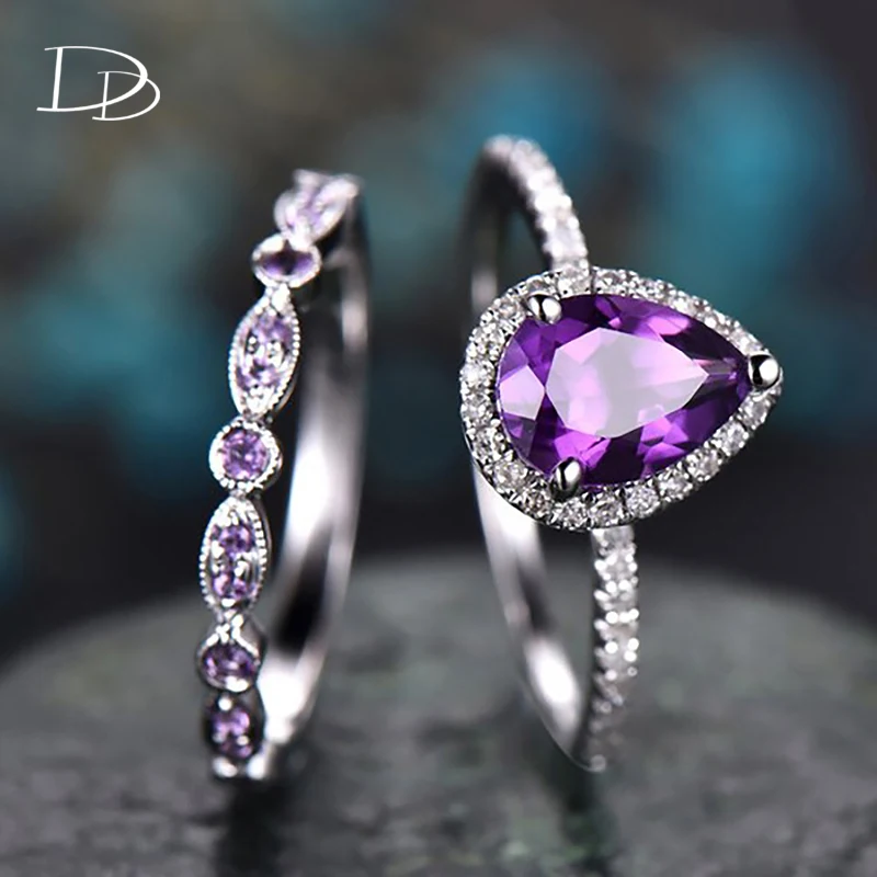 DODO Water Drop Design Set Of Women's Rings Engegement Vintage Jewelry Paired Rings Bridal Wedding Band Set Anillos Accessories
DODO Water Drop Design Set Of Women's Rings Engegement Vintage Jewelry Paired Rings Bridal Wedding Band Set Anillos Accessories