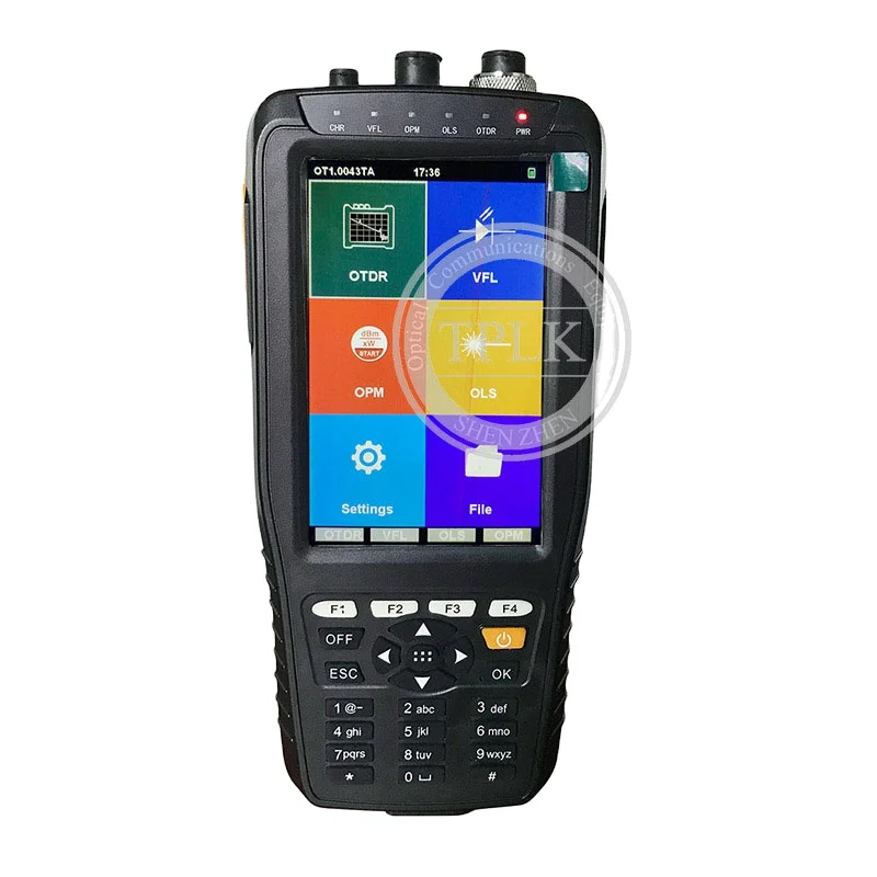 Самый популярный мини-сенсорный экран 1310 1550nm VFL OPM OLS портативный умный ODTR TM290 тестер сети
Самый популярный мини-сенсорный экран 1310 1550nm VFL OPM OLS портативный умный ODTR TM290 тестер сети