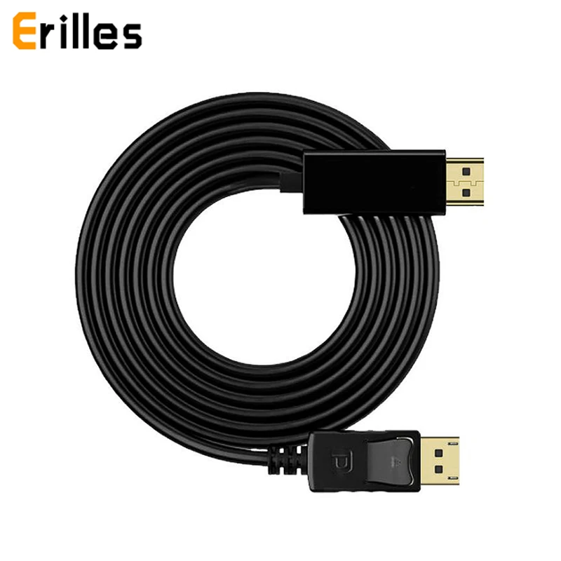 Фото 1 8 м/6 футов Дисплей порт дисплей DP штекер HDMI Мужской позолоченный кабель