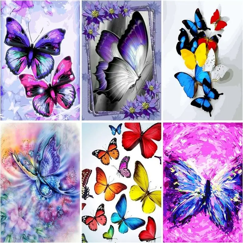 Картина по номерам SDOYUNO для взрослых, животное, Бабочка, сделай сам, ручная работа, картины по номерам на холсте, акриловая краска, уникальный... 
Картина по номерам SDOYUNO для взрослых, животное, Бабочка, сделай сам, ручная работа, картины по номерам на холсте, акриловая краска, уникальный...