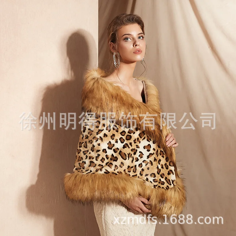 Женский меховой плащ Donsignet, уличная теплая шаль из искусственного лисьего меха, Осень-зима 
Женский меховой плащ Donsignet, уличная теплая шаль из искусственного лисьего меха, Осень-зима