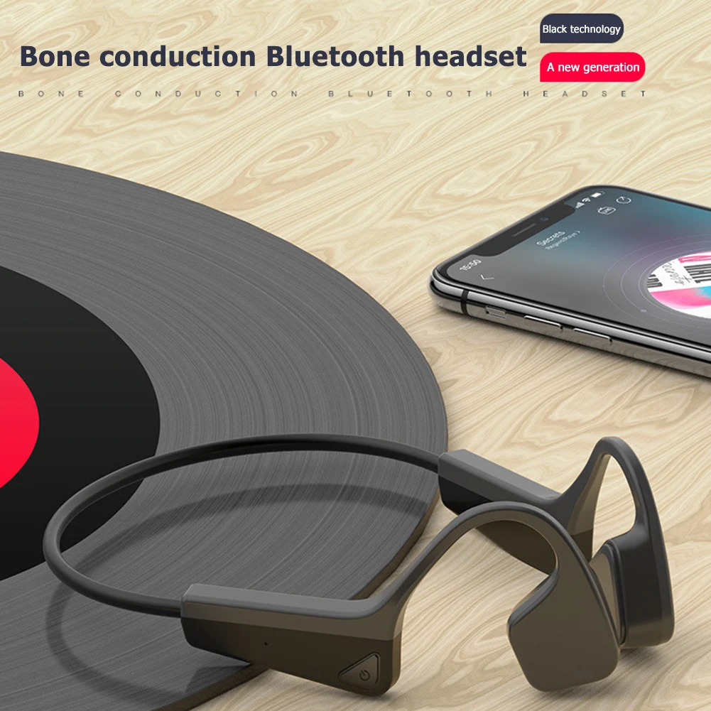 V11 Bluetooth-compatible Earphones IPX5 Stereo Bone Conduction Headphone w/ Microphone
V11 Bluetooth-compatible Earphones IPX5 Stereo Bone Conduction Headphone w/ Microphone