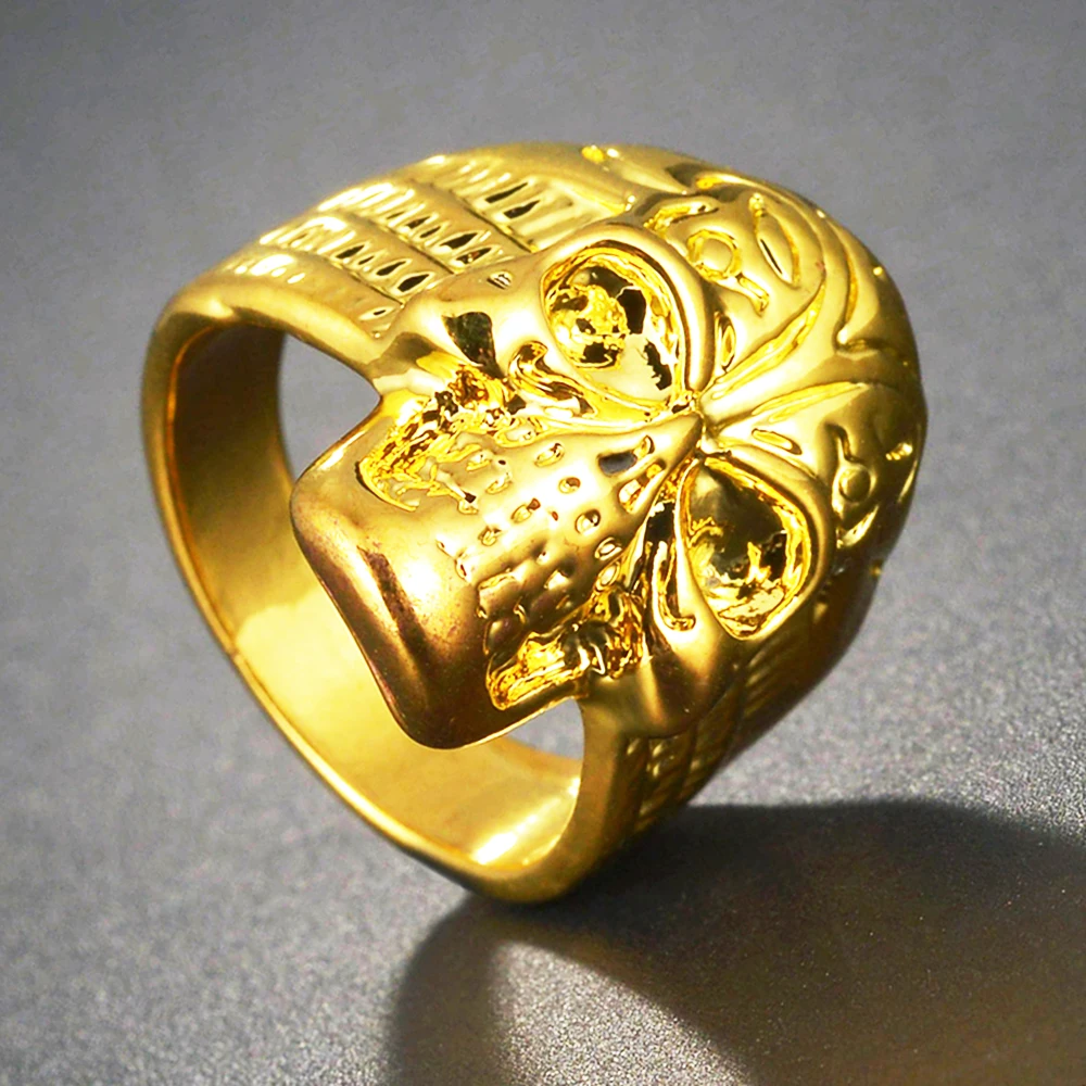 Punk Fashion Gothic Gold Color Index Finger Ring For Men Women Retro Skeleton Devil Male Rings Skull Party Jewelry Gift Hot Sale
Punk Fashion Gothic Gold Color Index Finger Ring For Men Women Retro Skeleton Devil Male Rings Skull Party Jewelry Gift Hot Sale
