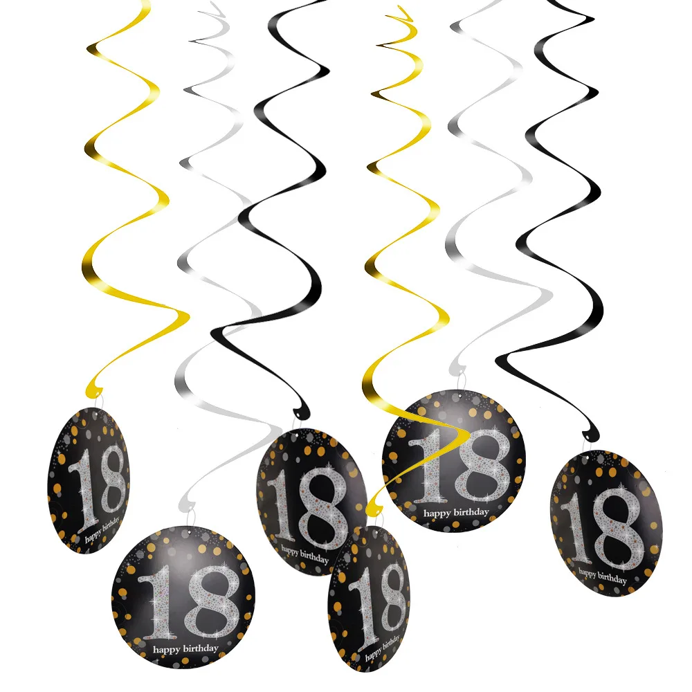 Twins Party 6pcs PVC Birthday Party Decorations Happy Birthday Swirl 18 21 30 40 50 60 70 Years Old Hanging Ornaments
Twins Party 6pcs PVC Birthday Party Decorations Happy Birthday Swirl 18 21 30 40 50 60 70 Years Old Hanging Ornaments