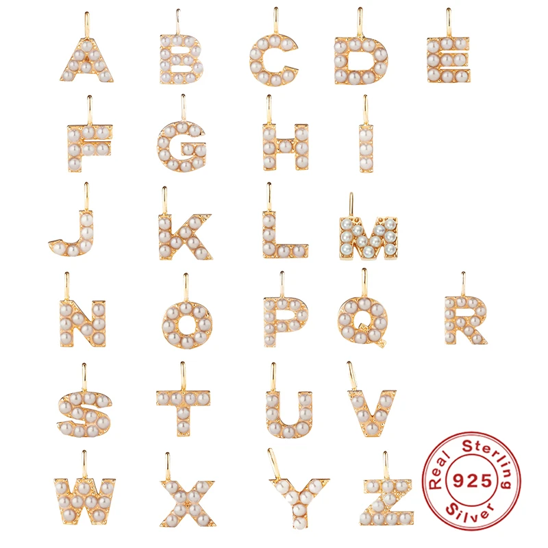 Aide 925 Sterling Silver Pendant Necklaces Alphabet Capital English Letter Pearl CZ Necklace For Women Fine Jewelry collares W4
Aide 925 Sterling Silver Pendant Necklaces Alphabet Capital English Letter Pearl CZ Necklace For Women Fine Jewelry collares W4