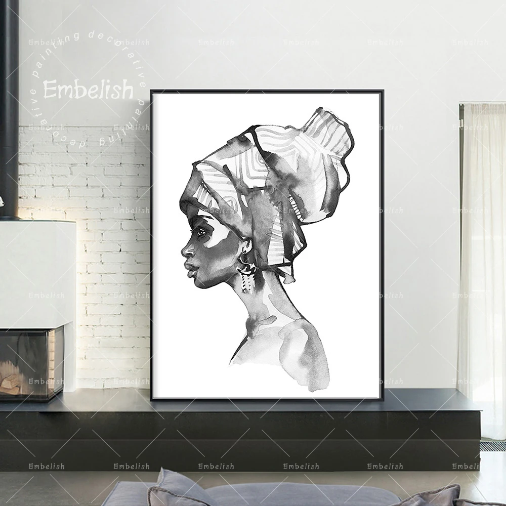 Embelish 1 Pieces Modern Home Decor Fashion African Woman Hand Draw Wall Posters For Living Room Home Decor HD Canvas Paintings
Embelish 1 Pieces Modern Home Decor Fashion African Woman Hand Draw Wall Posters For Living Room Home Decor HD Canvas Paintings