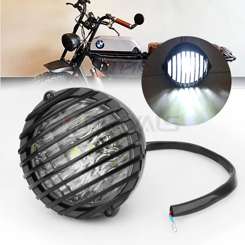 Motorcycle Headlamp Cage Scalloped Finned Retro Headlight Grill For Harley Touring Dyna Sportster 48 72 1200 883
Motorcycle Headlamp Cage Scalloped Finned Retro Headlight Grill For Harley Touring Dyna Sportster 48 72 1200 883