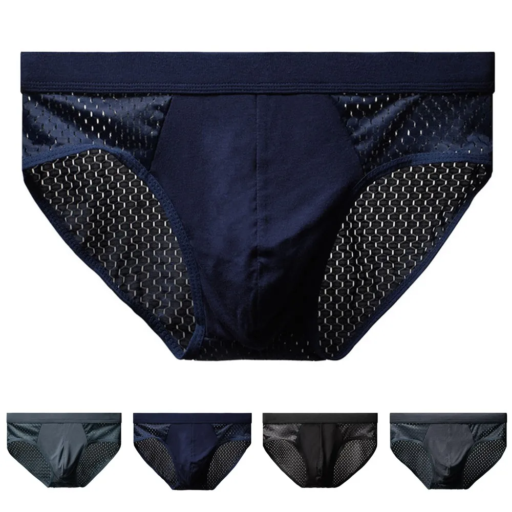 Ice Silk Men Mesh Sexy Soft Briefs Breathable Underwear Trunks Underpant Bikini Sissy Panties Sexy Lingerie Gays Underwear
Ice Silk Men Mesh Sexy Soft Briefs Breathable Underwear Trunks Underpant Bikini Sissy Panties Sexy Lingerie Gays Underwear