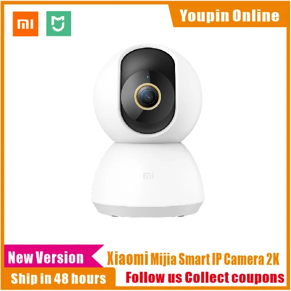 Оригинальная умная IP камера Xiaomi Mijia 2K угол 360 градусов видео Wi Fi ночное видение