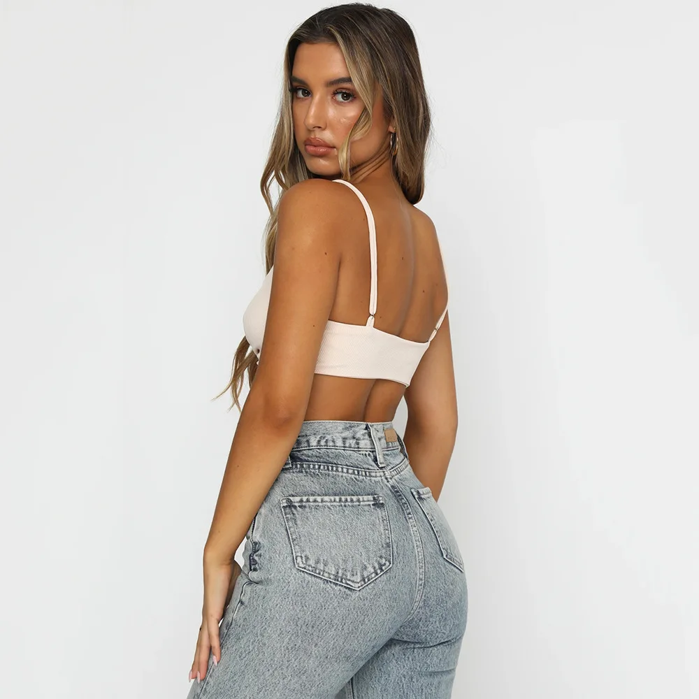 New Suspender V-neck Threaded Jumpsuit Spring and Summer Women's Clothing Hot Sale
New Suspender V-neck Threaded Jumpsuit Spring and Summer Women's Clothing Hot Sale
