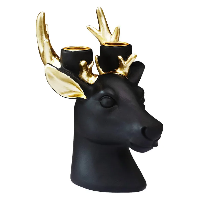 Nordic simple resin elk head incense Candlestick decoration living room dining room romantic wedding atmosphere decoration
Nordic simple resin elk head incense Candlestick decoration living room dining room romantic wedding atmosphere decoration