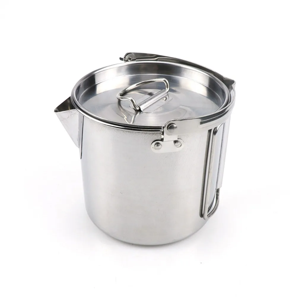 1.2L Stainless Steel Water Mug Cup With Lid And Foldable Handle Camping Cooking Outdoor Picnic Pot Tableware Cookware Equipment
1.2L Stainless Steel Water Mug Cup With Lid And Foldable Handle Camping Cooking Outdoor Picnic Pot Tableware Cookware Equipment
