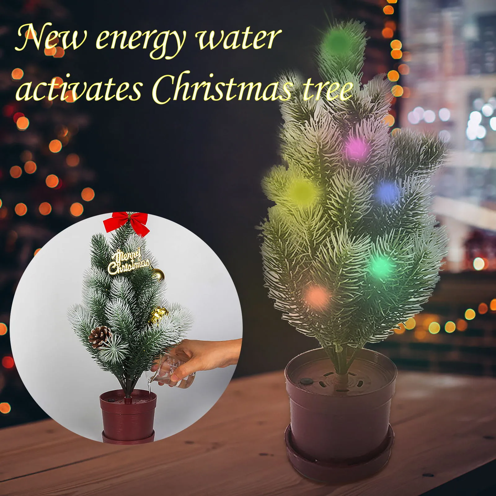 Luminous Christmas Tree water activates DIY decoration for children New technology watering and lighting up Christmas tree 
Luminous Christmas Tree water activates DIY decoration for children New technology watering and lighting up Christmas tree