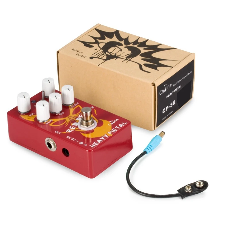 Caline CP-30 Heavy Metal Guitar Pedal Aluminum Alloy Housing Red Devil Delay Pedal True Byp Design Guitar Accessories
Caline CP-30 Heavy Metal Guitar Pedal Aluminum Alloy Housing Red Devil Delay Pedal True Byp Design Guitar Accessories