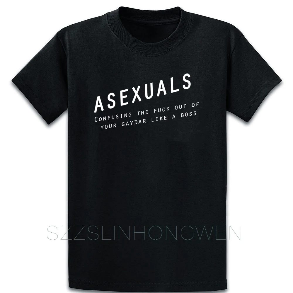 Футболка Asexuals Gaydar новый стиль весна осень крутая Базовая однотонная трикотажная