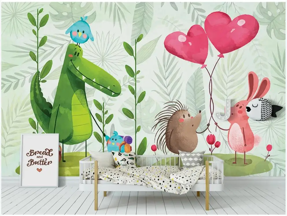 Фотообои на заказ 3d Настенная картина мультфильм лес динозавр кролик любовь воздушный шар Детская комната Декор фото обои в гостиной 
Фотообои на заказ 3d Настенная картина мультфильм лес динозавр кролик любовь воздушный шар Детская комната Декор фото обои в гостиной