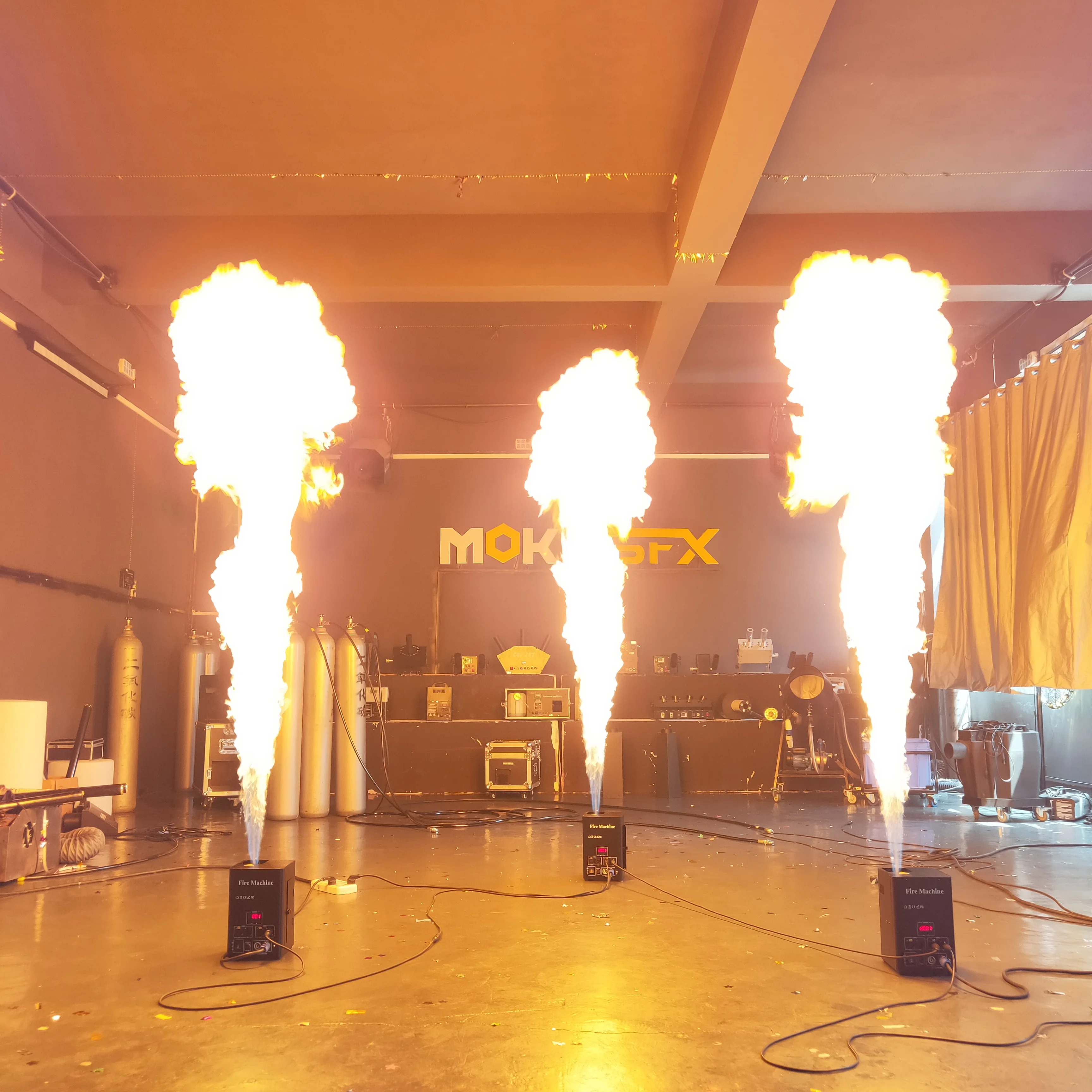 Сценический проектор пламени dmx с одной головкой сценический эффект DMX 512