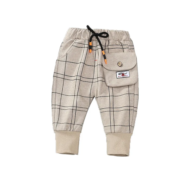Boy autumn casual pants Boy cotton plaid fashion pants Boy pocket decorative pants Boy tight leg pants
Boy autumn casual pants Boy cotton plaid fashion pants Boy pocket decorative pants Boy tight leg pants
