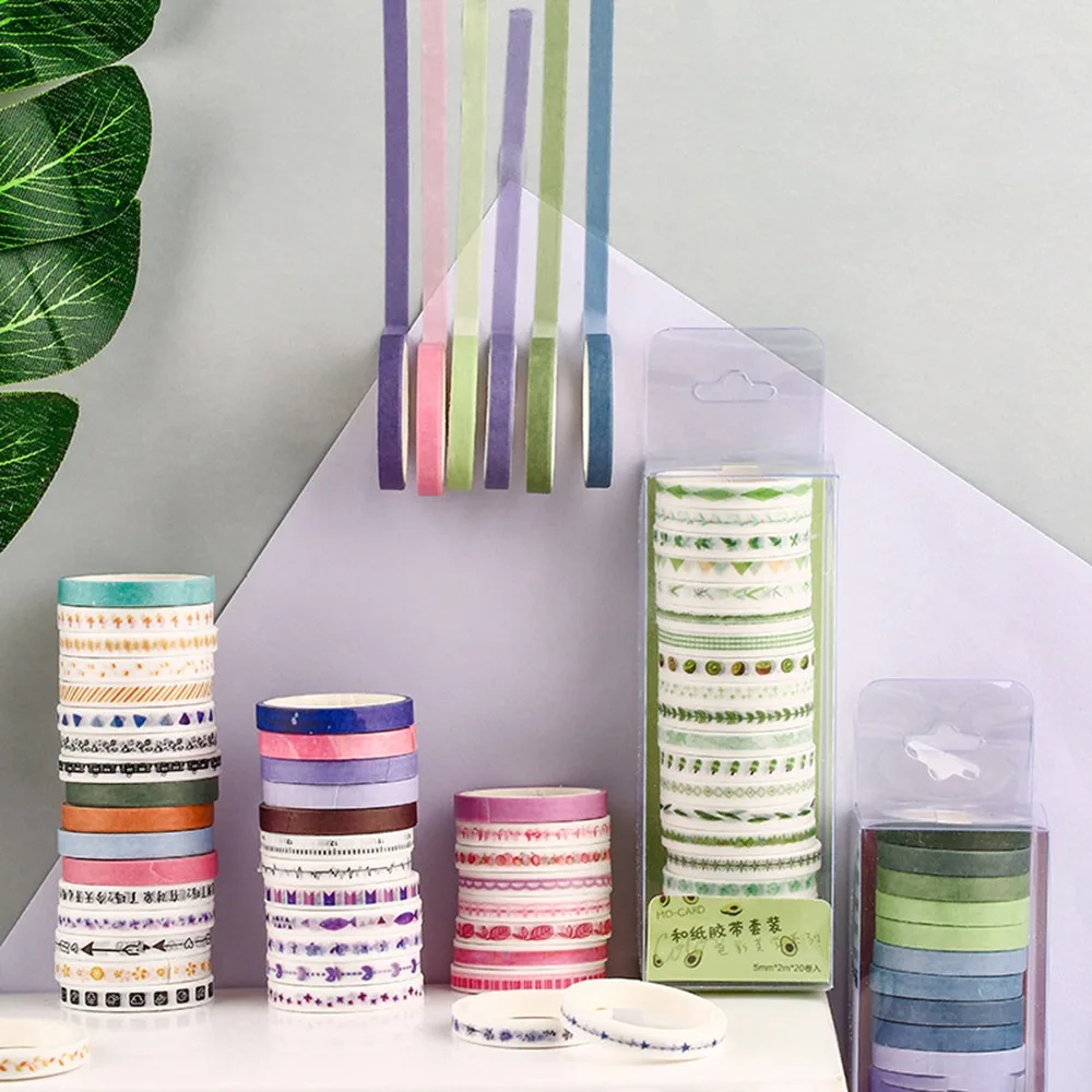 20pcs/set Kawaii Decorative Adhesive Tape Cute Thin Washi Tape Set Masking Tape For Stickers Scrapbooking Stationery Tape
20pcs/set Kawaii Decorative Adhesive Tape Cute Thin Washi Tape Set Masking Tape For Stickers Scrapbooking Stationery Tape