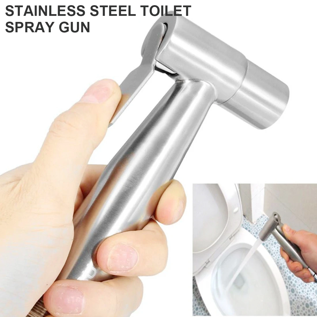 Stainless Steel Toilet Hand Held Bidet Faucet Sprayer Bidet Set for Bathroom Hand Sprayer Shower Head
Stainless Steel Toilet Hand Held Bidet Faucet Sprayer Bidet Set for Bathroom Hand Sprayer Shower Head