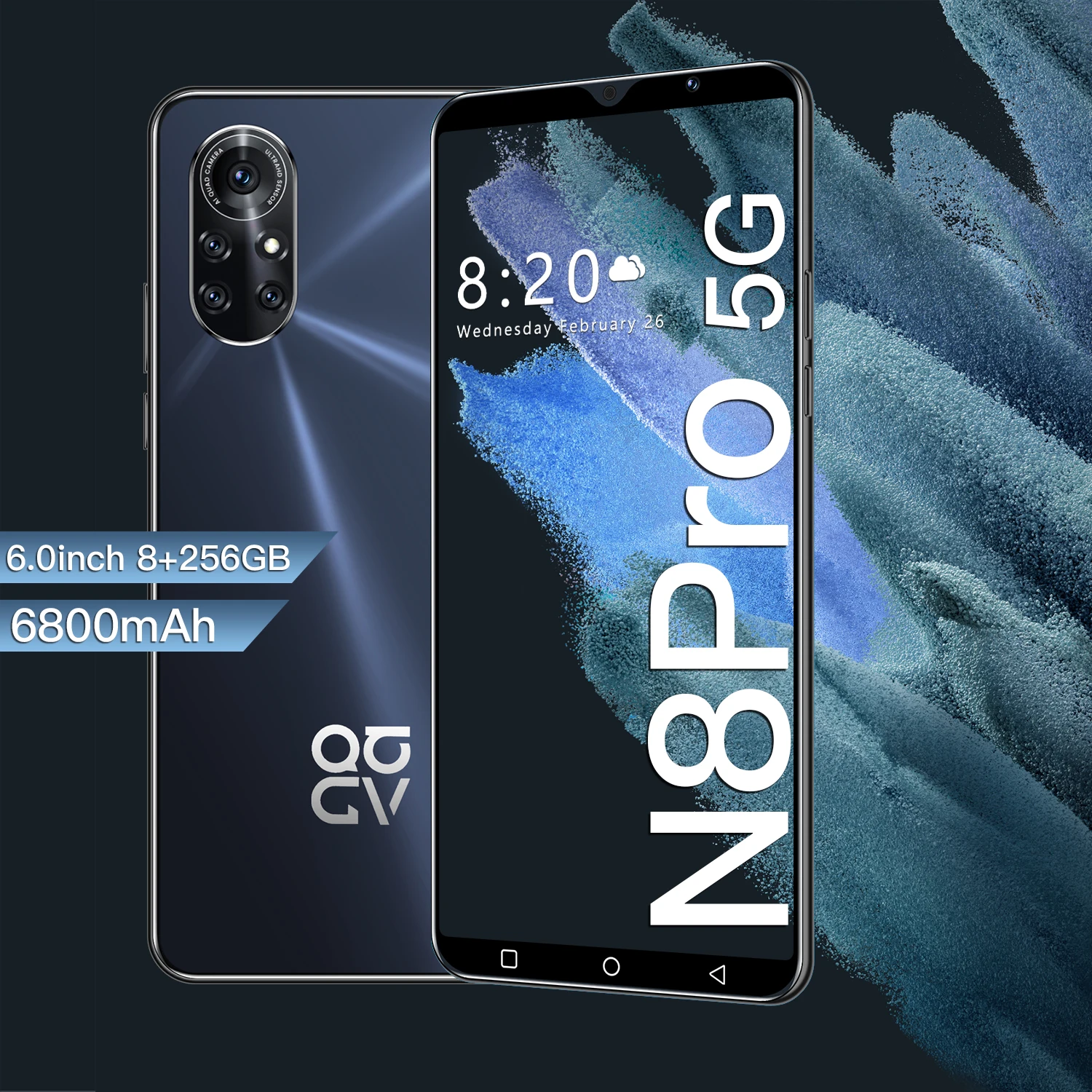 Nowa 8 Pro 6.0 Inch 4G 5G Undefined 12GB RAM 512GB ROM Global Version HUAWE Smartphones Network Deca Core 32MP HD Mobile Phone
Nowa 8 Pro 6.0 Inch 4G 5G Undefined 12GB RAM 512GB ROM Global Version HUAWE Smartphones Network Deca Core 32MP HD Mobile Phone