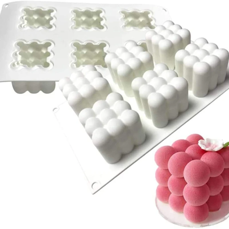 6 Cavity Silicone Mould,3D Cube Shaped Cake Baking Mold Bakeware Muffin Tray DIY 87HA
6 Cavity Silicone Mould,3D Cube Shaped Cake Baking Mold Bakeware Muffin Tray DIY 87HA