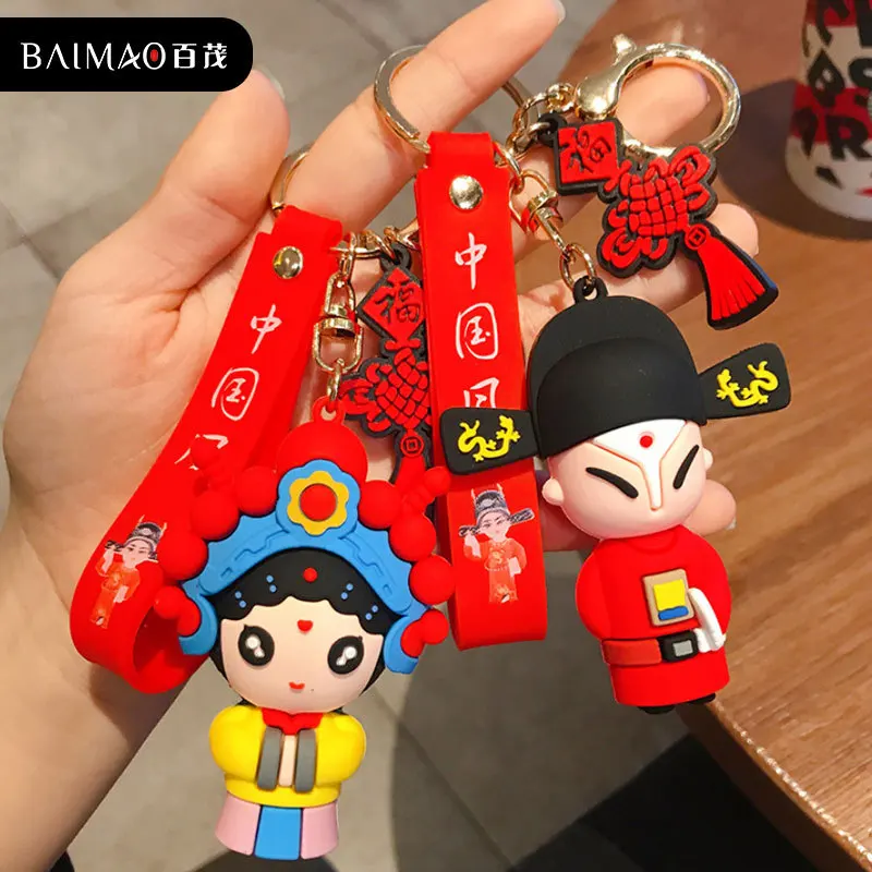 Fashion Creative Chinese Keychain National Tide Opera Character Keychain Cute Cartoon Couple Car Key Chain Keyring Bag Pendant
Fashion Creative Chinese Keychain National Tide Opera Character Keychain Cute Cartoon Couple Car Key Chain Keyring Bag Pendant