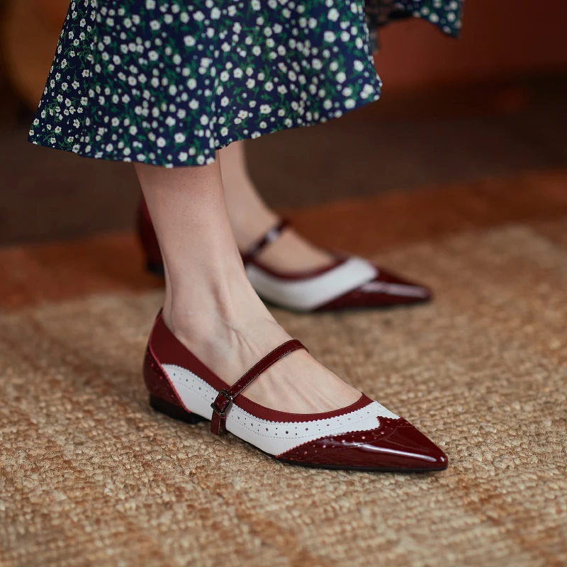 HOT SALE Women Pumps natural leather shoes 22-25 cm length pointed toe fashion all-match women heels Color block brogue shoes
HOT SALE Women Pumps natural leather shoes 22-25 cm length pointed toe fashion all-match women heels Color block brogue shoes