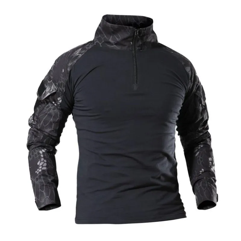 Men's long-sleeved T-shirt spring clothing men's military training outdoor camouflage tactical T-shirt
Men's long-sleeved T-shirt spring clothing men's military training outdoor camouflage tactical T-shirt