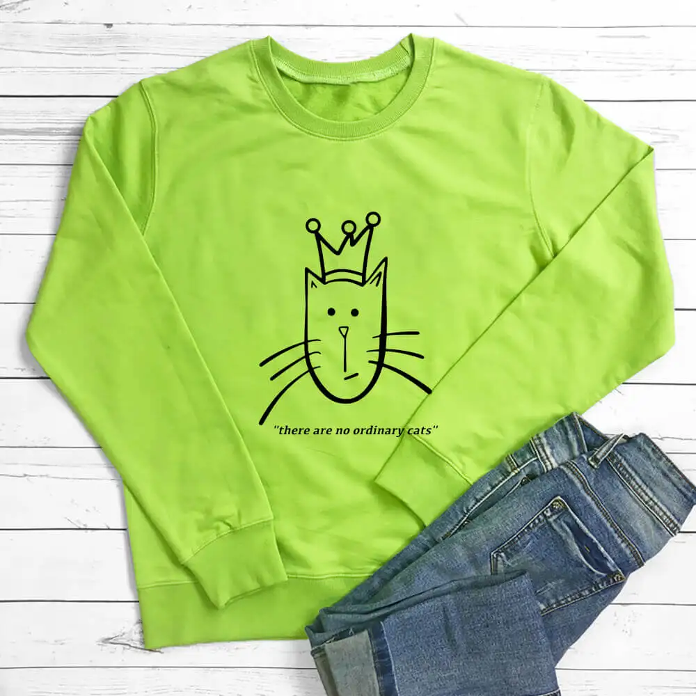 Funny Cute Cat Quote Graphic Printed Sweatshirt New Arrival Cat Lover Funny Casual 100%Cotton Long Sleeve Tops Cat Lovers Gift
Funny Cute Cat Quote Graphic Printed Sweatshirt New Arrival Cat Lover Funny Casual 100%Cotton Long Sleeve Tops Cat Lovers Gift