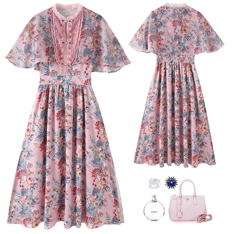 Elegant Summer Dress for Women 2021 New High-End Chiffon Floral Print Dress French Retro High Waist Slim Fit Midi Dresses
Elegant Summer Dress for Women 2021 New High-End Chiffon Floral Print Dress French Retro High Waist Slim Fit Midi Dresses