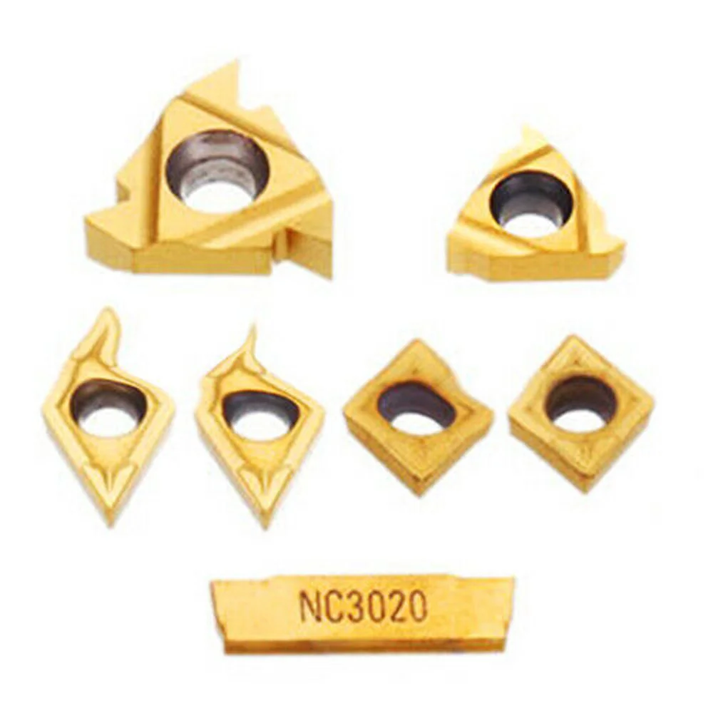 7Pcs Carbide Inserts CCMT060204, 11IR, 16ER, MGMN200, DCMT070204 For For Steel Finishing And Semi-finishing Rough Machining
7Pcs Carbide Inserts CCMT060204, 11IR, 16ER, MGMN200, DCMT070204 For For Steel Finishing And Semi-finishing Rough Machining