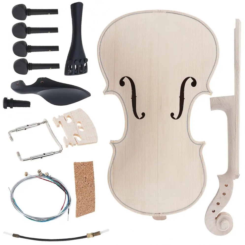 4/4 Size Violin DIY Kit Natural Solid Maple Full Set Violin Parts Handwork Support Painting Children's Toy Assembly
4/4 Size Violin DIY Kit Natural Solid Maple Full Set Violin Parts Handwork Support Painting Children's Toy Assembly