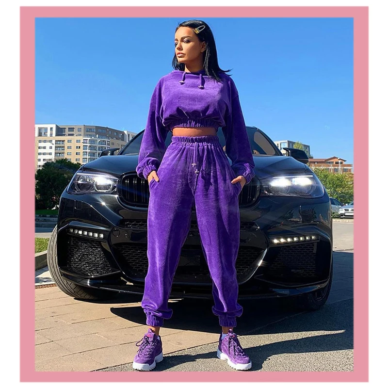 Fashion Pink Winter Warm Tracksuit Pullover Hooded Sweatshirt Long Pants Soft Matching Outfits For Women Two Piece Sets Clothing
Fashion Pink Winter Warm Tracksuit Pullover Hooded Sweatshirt Long Pants Soft Matching Outfits For Women Two Piece Sets Clothing