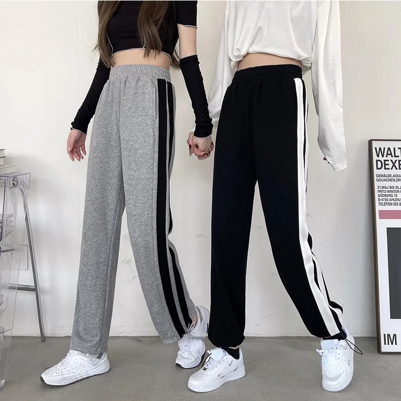 Y2K Pants Women Casual autumn Fashion Simple Side stripes BF Bottoms Pantalones Straight Female All-match High-waist sweatpants
Y2K Pants Women Casual autumn Fashion Simple Side stripes BF Bottoms Pantalones Straight Female All-match High-waist sweatpants