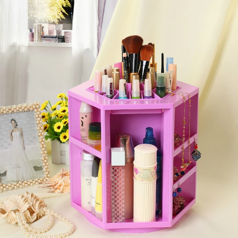 European-Style Pure Color Cosmetics Jewlery Box Multifunctional Shelf Rotating Desktop Creative Makeup Storage Box
European-Style Pure Color Cosmetics Jewlery Box Multifunctional Shelf Rotating Desktop Creative Makeup Storage Box