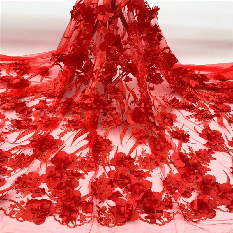NaXiu African 3D Lace Fabric 2019 High Quality Lace Material Bridal Lace Fabric With Beaded Nigerian Tulle Mesh Lace Fabrics 
NaXiu African 3D Lace Fabric 2019 High Quality Lace Material Bridal Lace Fabric With Beaded Nigerian Tulle Mesh Lace Fabrics
