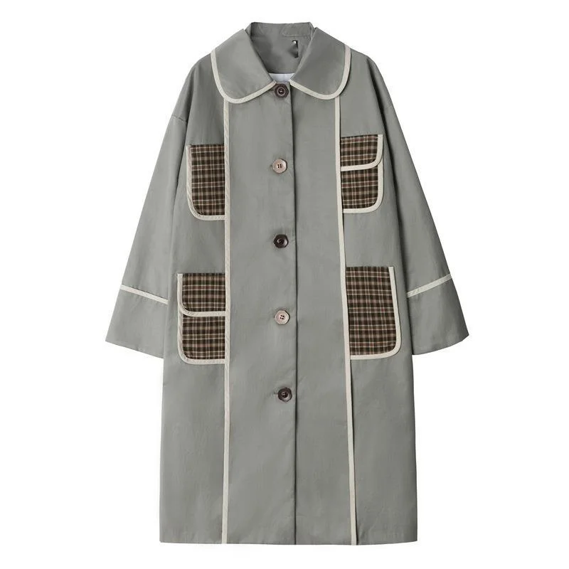 LANMREM Women Gray Pocket Plaid Big Size Trench New Lapel Long Sleeve Loose Fit Windbreaker Fashion Spring Autumn 2021 2F0180
LANMREM Women Gray Pocket Plaid Big Size Trench New Lapel Long Sleeve Loose Fit Windbreaker Fashion Spring Autumn 2021 2F0180