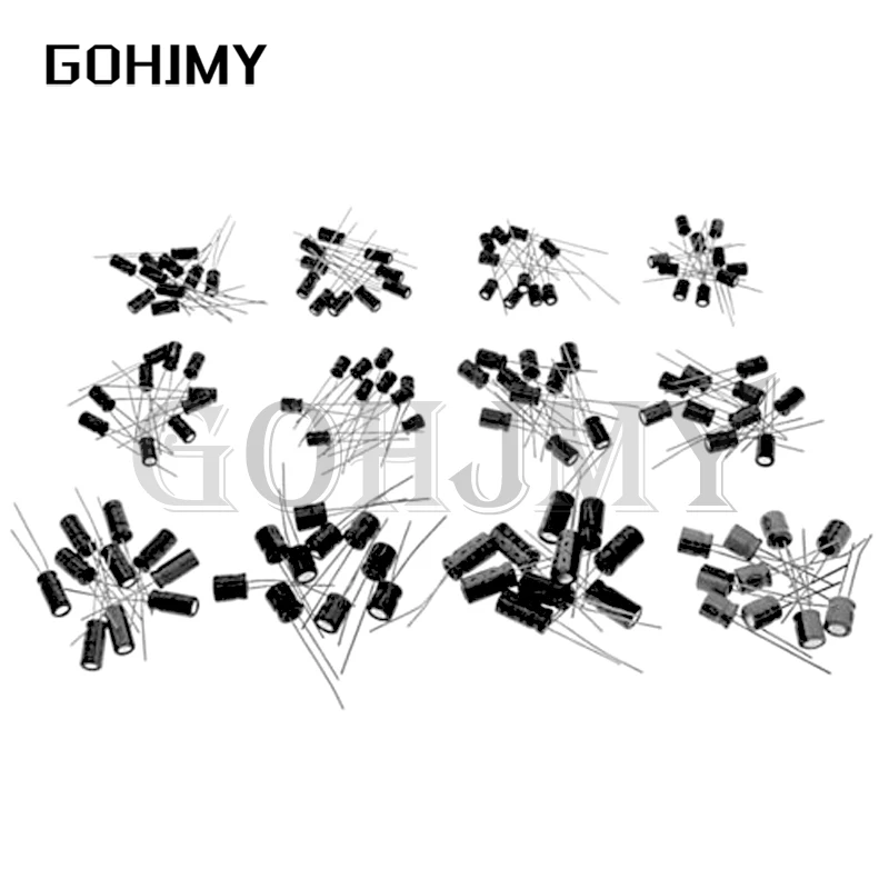 125pcs/lot 25value 1uF-2200uF Electrolytic Capacitor Kit 16V/25V/50V Electrolytic Capacitors Assortment set 1000UF 470UF 100UF
125pcs/lot 25value 1uF-2200uF Electrolytic Capacitor Kit 16V/25V/50V Electrolytic Capacitors Assortment set 1000UF 470UF 100UF