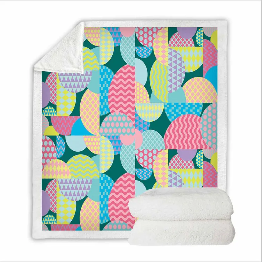 HELENGILI Geometric Circle Sherpa Blanket Girly Floral Bedspread Velvet Plush Soft and Comfortable Home Camping Aircraft Blanket 
HELENGILI Geometric Circle Sherpa Blanket Girly Floral Bedspread Velvet Plush Soft and Comfortable Home Camping Aircraft Blanket