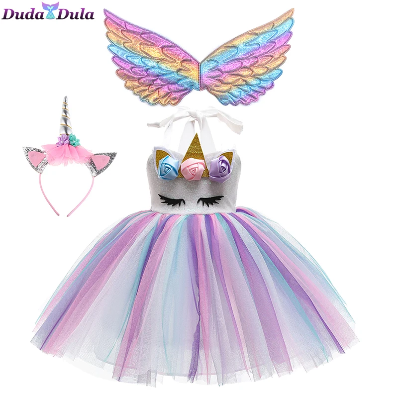 Christmas Unicorn Dress Sequins Girls Ballet Dance Ball Princess Tutu Dress Birthday Party Gift Halloween Cosplay Costume Wings
Christmas Unicorn Dress Sequins Girls Ballet Dance Ball Princess Tutu Dress Birthday Party Gift Halloween Cosplay Costume Wings