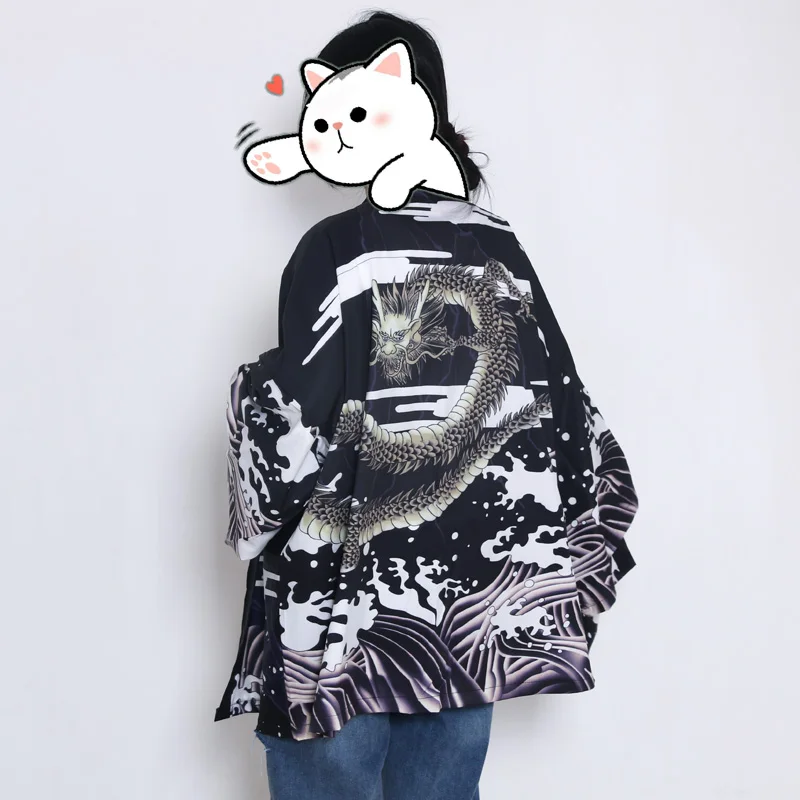 Кимоно женское в японском стиле, кардиган для косплея, жакет-рубашка в японском стиле юката, Пляжное солнцезащитное пальто, лето
Кимоно женское в японском стиле, кардиган для косплея, жакет-рубашка в японском стиле юката, Пляжное солнцезащитное пальто, лето