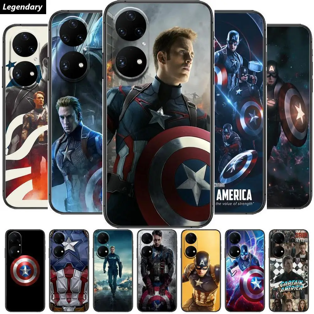 Captain America Phone Case For Huawei p50 P40 p30 P20 10 9 8 Lite E Pro Plus Black Etui Coque Painting Hoesjes comic fas
Captain America Phone Case For Huawei p50 P40 p30 P20 10 9 8 Lite E Pro Plus Black Etui Coque Painting Hoesjes comic fas