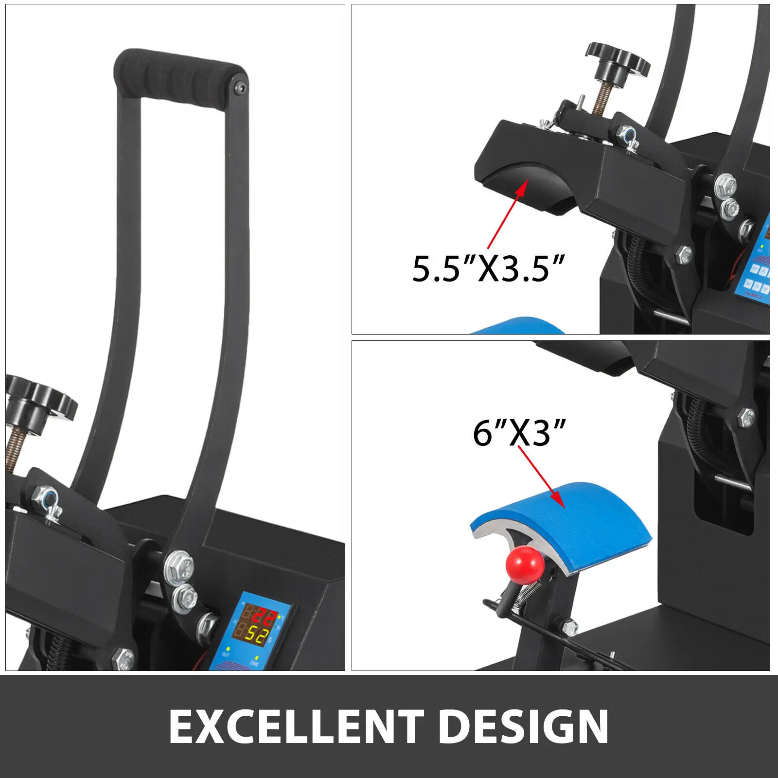Free ship Heat Press Machine CP2815 8 x 14cm Sublimation Hat Printing Transfer DIY
Free ship Heat Press Machine CP2815 8 x 14cm Sublimation Hat Printing Transfer DIY