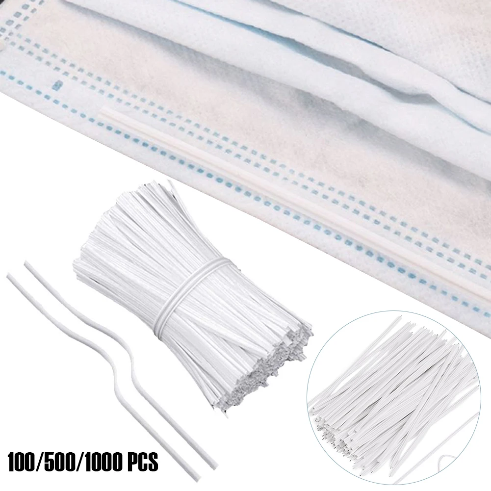 PE Wrapped Mask Nose Bridge Strips 100/500/1000Pcs 3.9" Long 0.11" Wide Bendable Strip Clips Single-Core Galvanized Iron Wire
PE Wrapped Mask Nose Bridge Strips 100/500/1000Pcs 3.9" Long 0.11" Wide Bendable Strip Clips Single-Core Galvanized Iron Wire